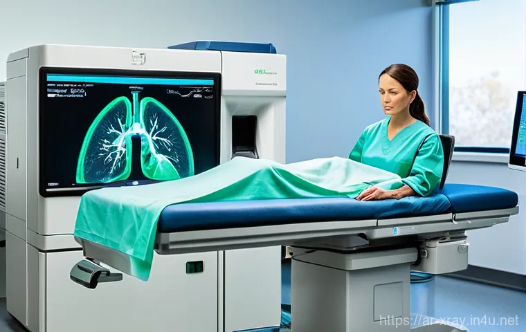 CT 프로토콜 최적화 - **Prompt 1: Advanced AI-Powered CT Scan for Early Diagnosis** "A brightly lit, sterile, yet comf...